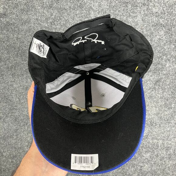 Jimmie Johnson #48 NASCAR Hat Gray Black Adjustable Embroidered Racing Cap - Picture 5 of 7